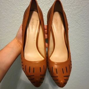 BCBG Generation Brown Leather Heels